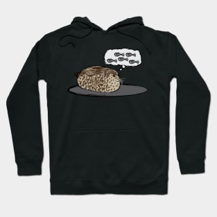 Artwork of "Chubby Seal, Dreaming of Fish" II Hoodie